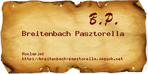 Breitenbach Pasztorella névjegykártya